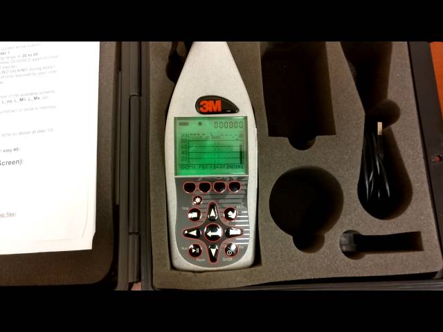 3M Sound Pro- Sound Level Meter Operation class=