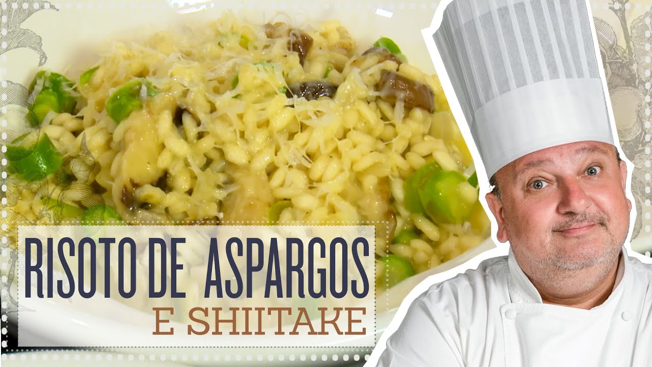 RISOTO DE ASPARGOS E SHIITAKE | ERICK JACQUIN