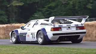 BMW M1 Procar with Straight Pipes Pure Sound! Flatout at Goodwood Festival of Speed !