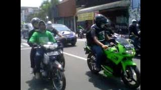 kampanye pawai motor PPP di jogja 2014
