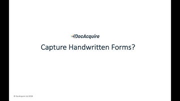 Extract data from Handwritten Forms