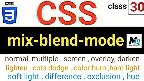 CSS Mix-blend-mode properties || Urdu tutorial beginner