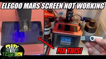 Elegoo Mars screen not working?