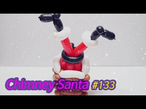 풍선아트 굴뚝에 걸린 산타 #133 요술풍선 / Chimney Santa - Balloon Art #133 // 크리스마스 시즌 (Christmas Season)