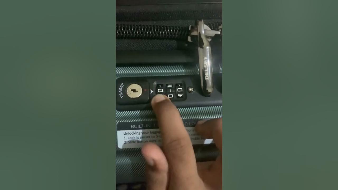 How to change code of Delsey luggage YouTube