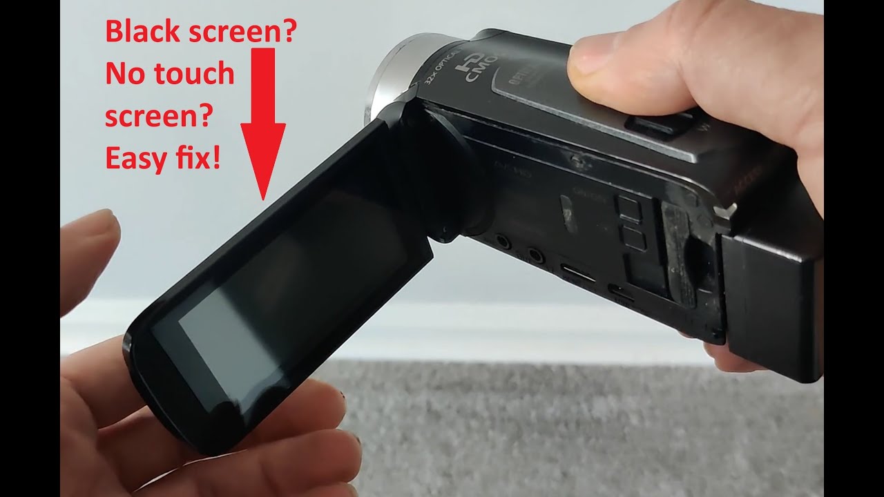 How To Fix A Canon Vixia Camcorder With A Black Screen And Broken