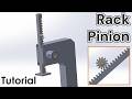 SolidWorks Rack and Pinion Mate  |  2026 Tutorial 