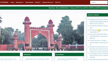 REVISED ANSWER KEYS OF AMU B.TECH ADMISSION TEST 2020-21|| AMU B.TECH ANSWER KEYS 2020-21|| AMU