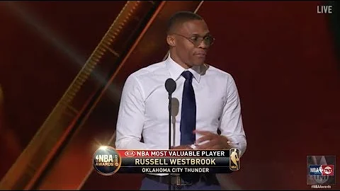 Russell Westbrook wins the 2017 Most Valuable Player Award | NBA on TNT - DayDayNews