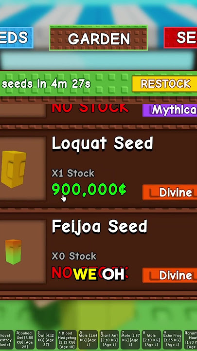 NEW LOQUAT SEED!! | Grow a Garden ROBLOX
