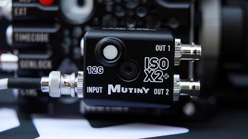 Mutiny ISO X2 AND ISO X2+ Video distribution amplifier with a 12G isolator built in