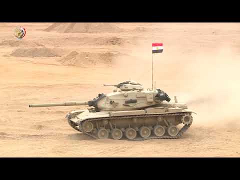 وزير الدفاع يشهد مشروع تكتيكى بجنود بالذخيرة الحية الذى تنفذه إحدى وحدات الجيش الثالث الميدانى