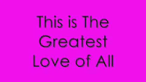 Graham Rundall sings The Greatest Love of All