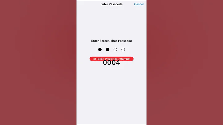 Entering The Screen Time Passcode Until It Unlocks Part 5