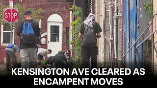 Kensington Avenue is clear as encampments move to other blocks