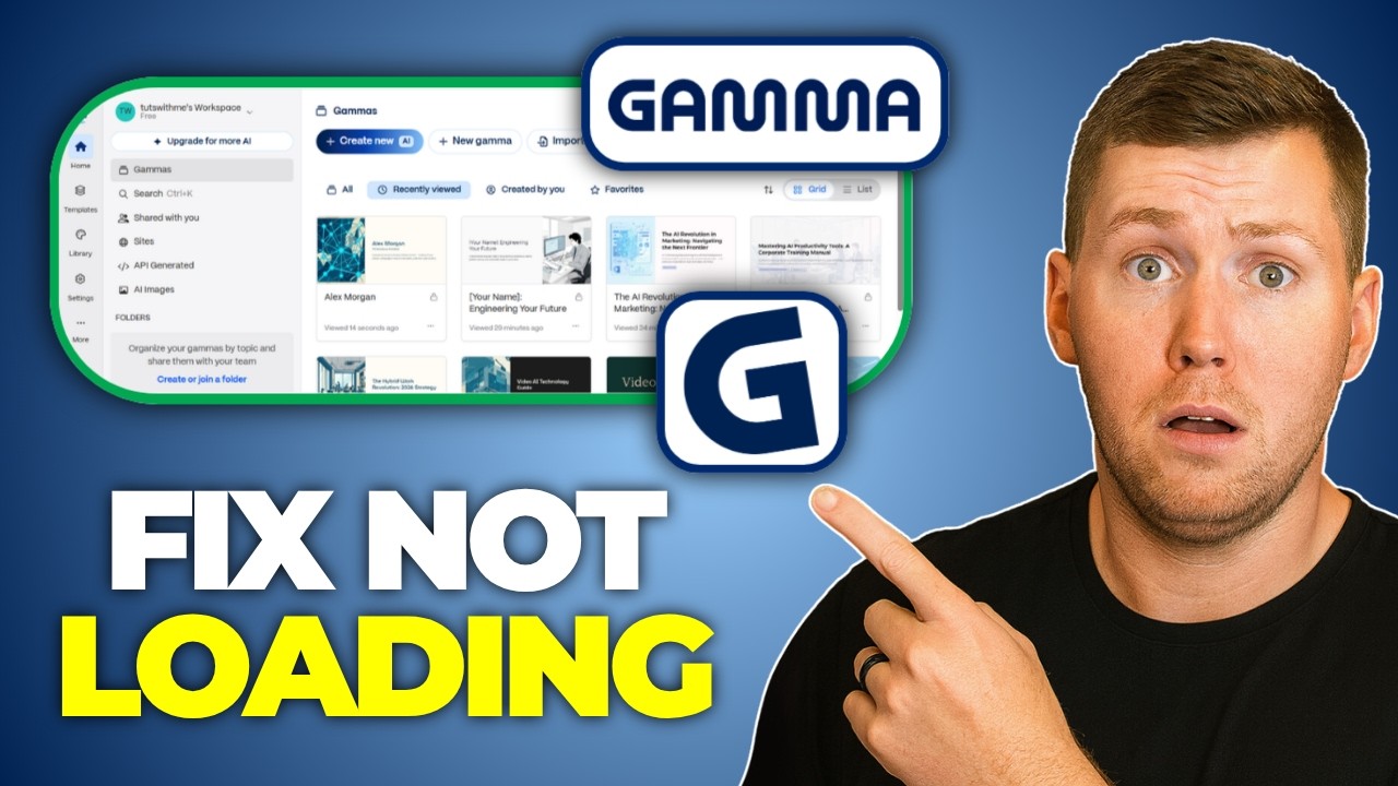 How to Fix Gamma AI Not Loading or Crashing - Quick Fix - YouTube