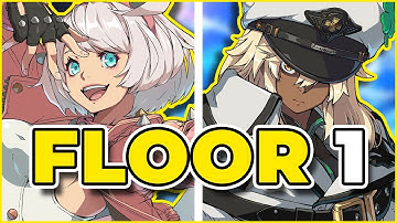 GGST Floor 1 ▰ Elphelt vs Ramlethal . Low Level Gameplay