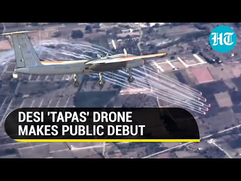 Made-in-India 'Tapas' drone records stunning footage of Aero India from 15,000 ft I Watch
