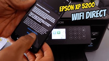 How to Setup and Connect Epson XP 5200 To WIFI Direct.