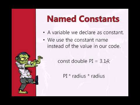 C++ Lesson 7 Pt 1.  Constant value of constants
