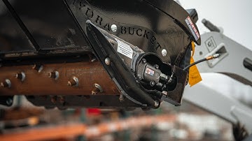 Grading for Concrete Pour with MT Mini Hydra Bucket