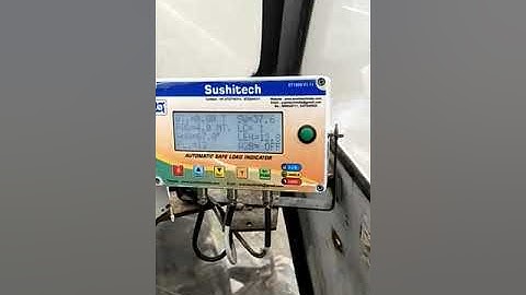 safe load indicator for mobile crane 50 T working