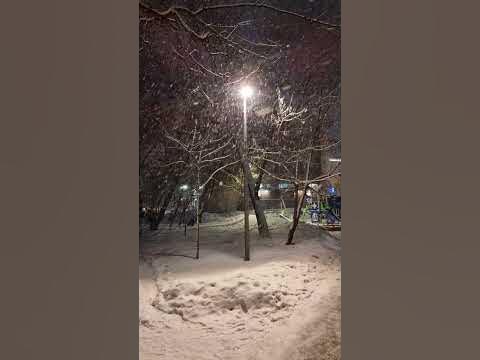 Красивый снегопад. - YouTube