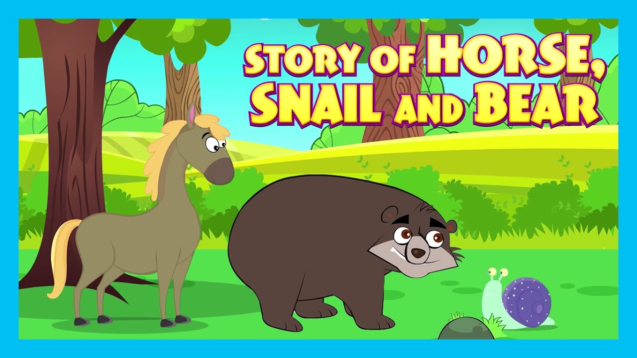 THE STORY OF HORSE, SNAIL & BEAR | ENGLISH ANIMATED STORIES FOR KIDS |  TRADITIONAL STORY | T-SERIES - YouTube