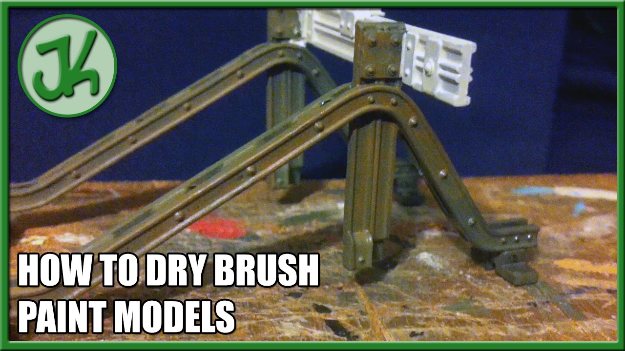 How to dry brush with paint