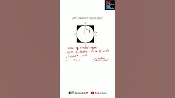 Area of the shaded region | #maths #study #shorts #mathematics #aptitude