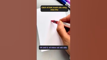 Tranh phong cảnh “Mùa thu” bằng bút lông acrylic, nhìn một cái là học được ngay #giovamay #shorts