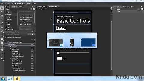 Windows Phone SDK - 11/16 Running the app in the Emulator (with Expression Blend)