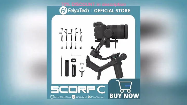 A must-have product! FeiyuTech Official Feiyu SCORP Series SCORP-C Handheld Gimbal 3-Axis Stabiliz
