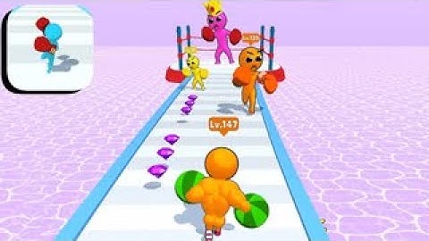 🍎Upgrading to the STRONGEST MAN in level up runner