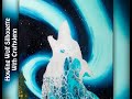 (128) Northern Lights Howling Wolf Acrylic Pour Silhouette Painting | CraftyJenn
