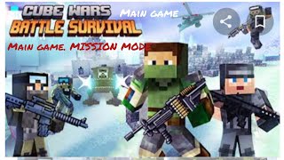 MISSION MODE. Main game Cube Wars Battle Survival. screenshot 1