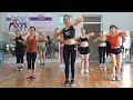 Aerobic dance  intense aerobic workout routine  45 mins flat stomach exercise