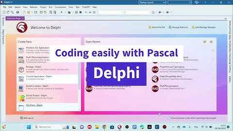 Coding Easily with Pascal Delphi - Part 1