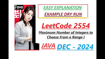Maximum Number of Integers to Choose from a Range I | Leetcode 2554 | Java Code | Developer Coder