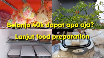 BELANJA HARIAN DI PASAR BERJALAN:) LANJUT FOOD PREPARATION TIPIS2:) HEMAT, KEGIATAN IBU RUMAH TANGGA