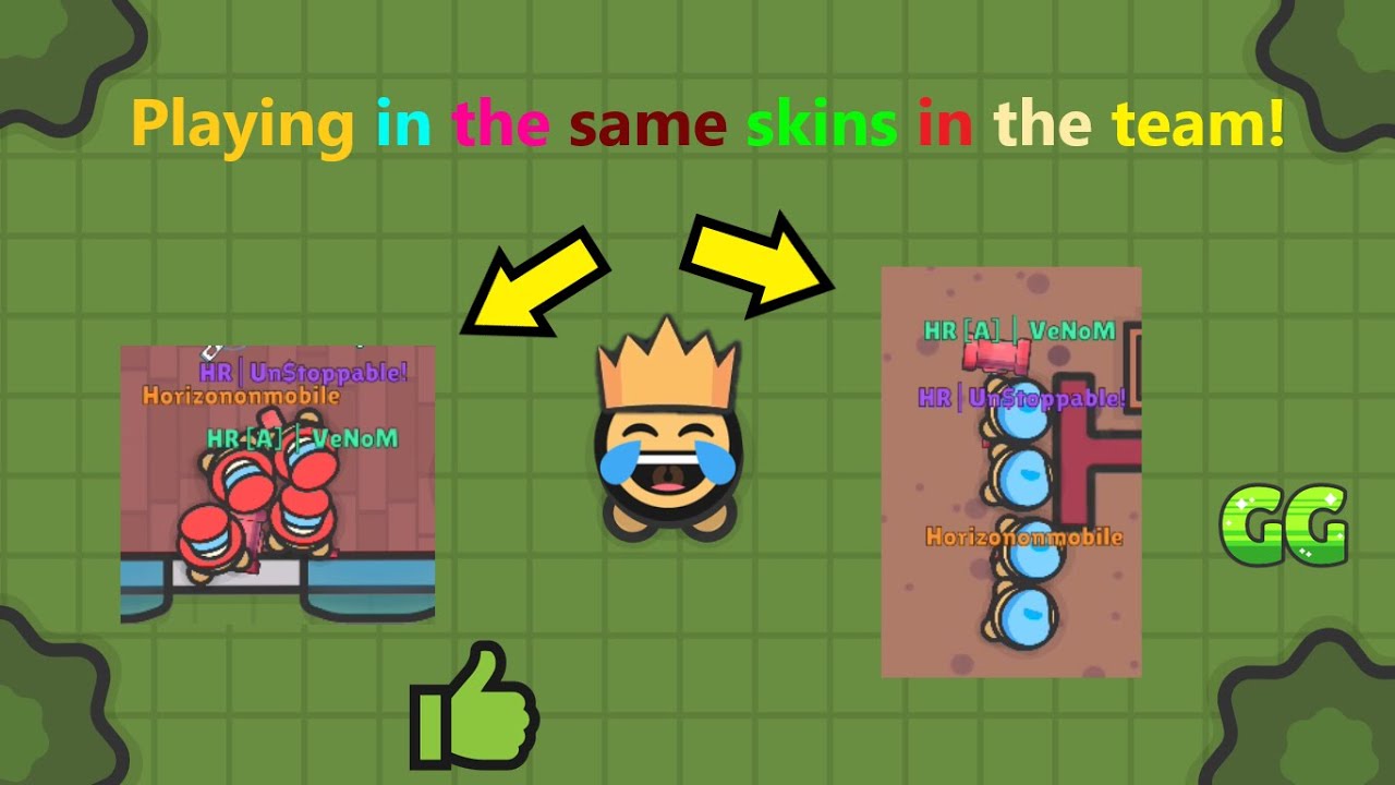 Zombs Royale Playing in the same skins in the team! YouTube