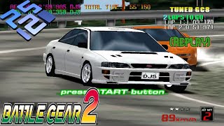 Battle Gear 2: Subaru Impreza GC8 TUNED (Color 1) (Old Course Intermediate 4) (Replay) (PCSX2)