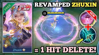 REVAMPED ZHUXIN WITH SKY PIERCER! (1 hit delete!💀) ZHUXIN BEST BUILD -MLBB