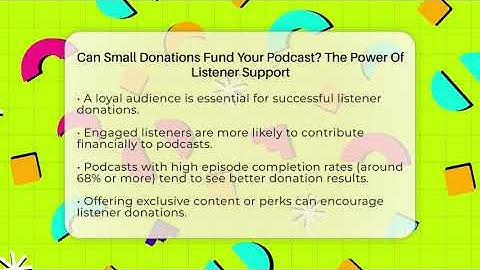 Can Small Donations Fund Your Podcast? The Power Of Listener Support - Modern Podcaster Hub