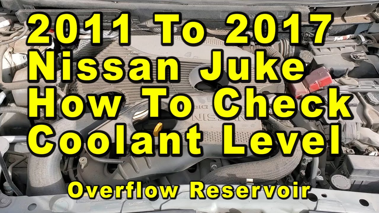 How To Put Freon In Nissan Altima 2011 To 2017 Nissan Juke How To Check Coolant Antifreeze Level In