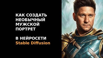 Как создать необычный мужской портрет в нейросети Stable Diffusion