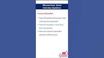 Spring Boot - Microservices Interview Questions #shorts #microservice