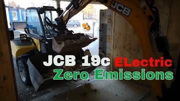 JCB 19c-1e zero emission electric excavator / indoor working