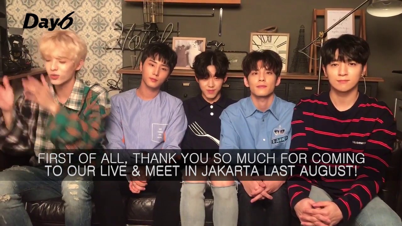 [SHI2017] OFFICIAL GREETING FROM DAY6 FOR SARANGHAEYO INDONESIA 2017