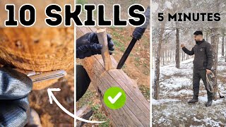 Learn these 10 survival skills as SOON as possible!😳